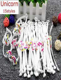 Unicorn Style Bracelets Kids Adult Wristband Unicorn Party Favours Supplies Girls PVC Emoticon Rubber Prizes Gift Toys3814405