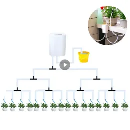 Kits 2/4/8/12/16 Heads Automatic Watering Pump Controller Plant Flower Home Sprinkler Drip Irrigation Device Pump Timer System Garden