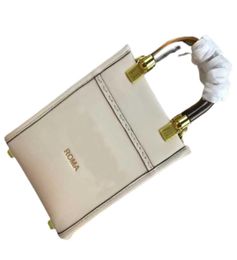 2022 Fashion Brown Ivory Roma Sunshine Mini Tote Leather Shopper Purses Hand Bag Women Handbags Crossbody Bags Clutch Fashion Shou5753803