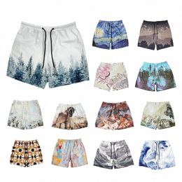 pantales cortos de verano para hombre, Shorts holgados de talla grande para gimnasio, deportes, correr, Fitn, playa, balcesto, trotar H68p#