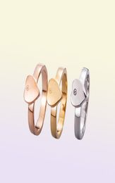 Designer Rings Woman Man LINK TO LOVE Heart Ring Enamel Brand Women Circlet Fashion Jewellery Blind For Loves Rings90706026859364