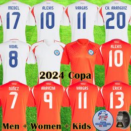 2024 Chile soccer jerseys 24 25 home away copa Chile football Shirts ALEXIS VIDAL ZAMORANO VARGAS ARANGUIZ men kids women kit