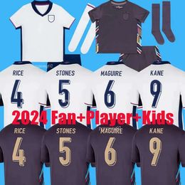 2024 2025 Englands Jersey KANE BELLINGHAM Home Away Euro Cup Soccer Jerseys RICE SAKA FODEN RASHFORD STERLING STONES GREALISH Men Kids Fans Player Football 52 78