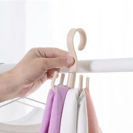 NEW 1pcs Plastic Home Storage Organization Hooks Bedroom Hanger Clothes Hanging Rack Holder Hooks for Bags Towel