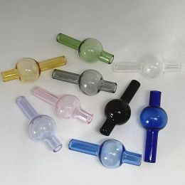 Insert Ball OD 20mm Glass Spinning Carb Cap Smoking Universal Colourful Bubble Dome For Quartz Banger Oil Dab Rigs Nails Water Pipe LL