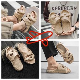 GAI shoes cotton feel thick soled sandals men's fashionable skeleton Skull Head designer Personalised bigsize Punk breathe freely cool boy seabeach male 40-45 2024