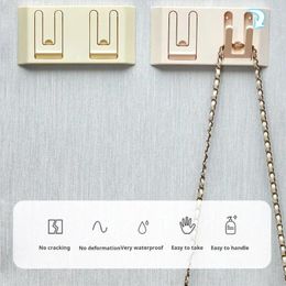 Hooks Wall Hidden Hook Foldable Storage With Self-adhesive Mounting For Clothes Towels Punch-free Anti-slip Design Easy