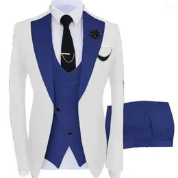 Men's Suits Formal Men Suit Casual Business High-end Groom Tuxedo Wedding Custom Homme 3 Pieces(Jacket Vest Pants)