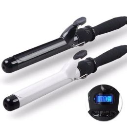Irons 100V220V LCD Temperature Adjustment Hair Curler Professional Curling Irons Wand Wavers Beauty Styling Tools