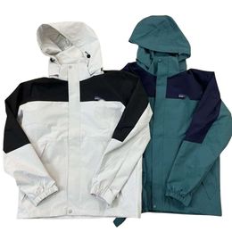Patagoni Jacket Designer Original Quality Mens Jackets Early Spring Outdoor Hooded Single Layer Sprint Coat Waterproof Mens Womens Windbreaker Coat
