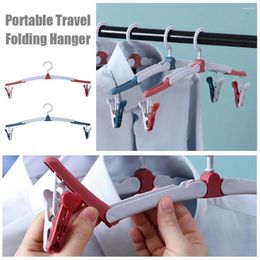 Hangers Portable Travel Hanger Folding Clothes With Clips For And Outdoor Car Accessories W6m1