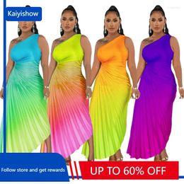 Ethnic Clothing African Dresses For Women 2024 Summer Sleeveless Asymmetric Dashiki Long Maxi Dress Ladies Traditional