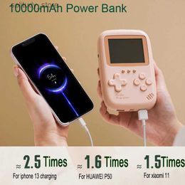 Portable Game Players Dual USB mini portable retro handheld game console power bank 10000Mah 500 in 1 Q240327