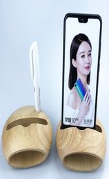 Wooden Mobile Phone Loudspeaker Cellphone Amplifier Wood Stand Holders Smartphone Speaker Desktop Collection8746517