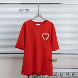 Amis Shirt Summer 100% Cotton Korea Fashion T Shirt Men/woman Causal O-neck Basic T-shirt Male Tops Aims T Shirts 248