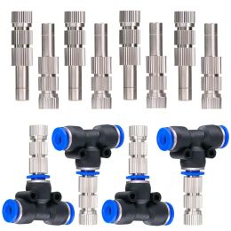 Sprinklers 10PCS 6mm Garden Irrigation Spray Nozzle With Builtin Philtre Low Pressure Cooling System Sliding Lock Outdoor Watering Device