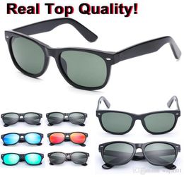 Brand Retro real glass lens uv protection plank Sunglasses for Women Men Vintage Eyewear Accessories 2132 Sun Glasses For MaleFem8244457