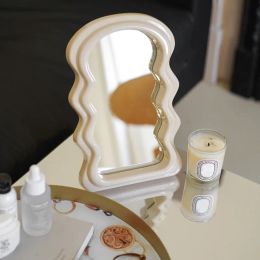 Mirrors Makeup Dressing Table Mirror Irregular Decorative Mirror Room Aesthetic Decor Supplies Mirrors for Bedroom Desktop Birthday Gift