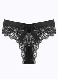 Lace Stretch Underwear Young Girls Sameless Briefs Panties Sexy Transparent Underwears for Women Sex Low Waist Lingerie Black Whit1035500