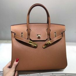 Original birkkns Bag 2024h New Palm Pattern Cow Leather Genuine Handbag Crossbody Womens Hot Selling Classic Style