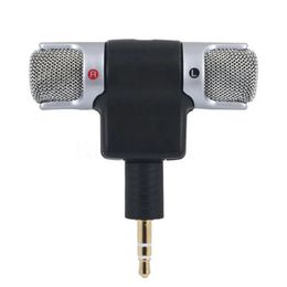 NEW 2024 High Performance 3.5mm Jack Portable Mini Mic Digital Stereo Microphone for Recorder Mobile Phone Sing Song Karaoke