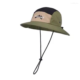 Berets Y166 Spring Adult Fishing Hat Sunproof Bucket Breathable Outdoor