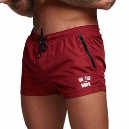 men's Swimsuit Swim Shorts Summer Casual Beach Board Shorts for Men Quick Dry Running Surf Fitn Gym Shorts Zipper Pocket U97S#