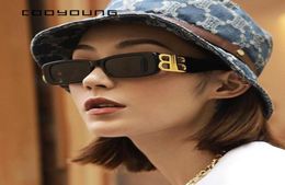 Sunglasses COOYOUNG Square Frame Women Men Brand Designer Rectangle Sun Glasses Fashion Black Pink Red Gafas De Sol3455574