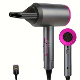 Dryer, 1800W Professional Ionic with Diffuser and Nozzles, Powerful Blow for Fast Drying, Compact & Lightweight Travel Portable Hair Dryer Holiday Gift