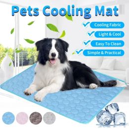 Mats Dog Mat Cooling Summer Pad Mat for Dog Cat Blanket Sofa Breathable Pet Dog Bed Summer Washable for Small Medium Large Dogs