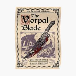 Calligraphy Alice Madness Returns Is Vorpal Blade Poster Vintage Funny Mural Art Modern Decoration Wall Decor Room Print Painting No Frame