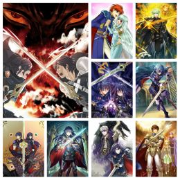 Stitch 5D DIY Full Drill Fire Emblem Warriors Diamond Rhinestones Painting Anime Game Cross Stitch Embroidery Picture Mosaic Home Decor