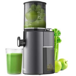 Crushing Main Cold 4.1 Inches (104 Millimeters) Super Large Rotating Feed Tank Slow Speed Electric Juicing Hine Suitable for Fruits and Vegetables