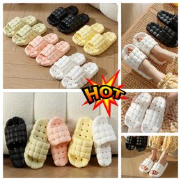 Slippers Home Shoes GAI Slide Bedroom Shower Room Warms Plush Livings Room Soft Wears Cotton Slippers Ventilate Woman Men black pink whites