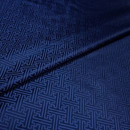 Fabric Deep Blue yard dyed jacquard satin fabric for fashion wedding dress cushion cover curtain table cloth patchwork sewing accessory