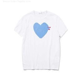 Play Designer Mens t Shirts Cdg Brand Small Red Heart Badge Casual Top Polo Shirt Clothingqq9z