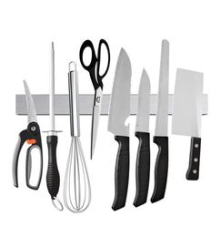 Professional Magnetic Knife Strip Stainless Steel Magnetic Knife Holder Rack Kitchen Knife Bar Tool 30 40 50 cm3047523