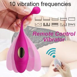 Wireless Remote Control Vibrator Strap On Vibrating Egg Wearable Dildo G Spot Clitoris Sex Toys For Women Masturbator 240312
