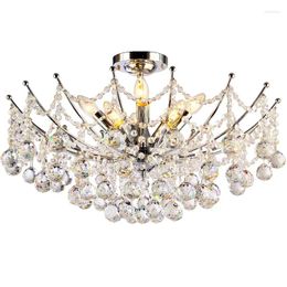 Chandeliers Modern Crystal Chandelier Light For Living Room Home Decor Kitchen Island Luxury Hang Lamp Lustre