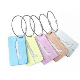 Party Favor 5 Colors Suitcase Lage Label Tags Airplane Handbag Pendant Id Identify Holder For Travel Drop Delivery Home Garden Festive Dhqyy