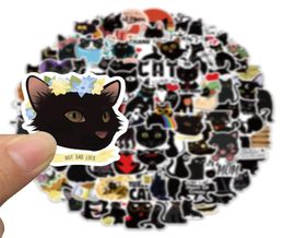 100PCSpack Skateboard Stickers Graffiti Black Cat For Car Laptop iPad Bicycle Motorcycle Helmet Guitar PS4 Phone fridge Decals PV4044003