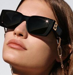 Sunglasses 2021 Fashion Unique Square Women Brand Designer Letter B Sun Glasses Female Punk Shades Men Driving9625379