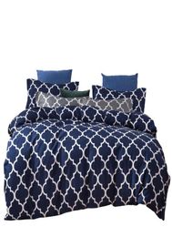 Nordic Style Lattice Bedding Set Duvet Cover King Size High Quality Comforter Bed Queen Geometric Pattern Quilt Set2696231