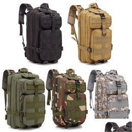 Backpacking Packs 1000D 30L Military Tactical Assat Backpack Army Waterproof Bug Outdoors Bag Large For Outdoor Hiking Cam Hunting Ruc Dhewz