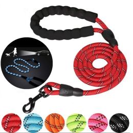 Leashes 1.5/2/3 Metre Pet Dog Leash Reflective Outdoor Training Long Lanyard Nylon Rope Belt For Small Medium Large Big Dogs Supplies