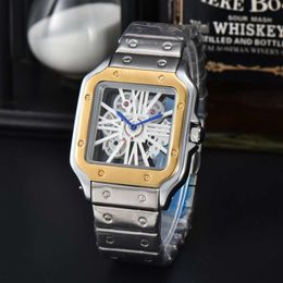 Same Style Kajia Shandushi Fashion Men's Steel Band Hollow Quartz Watch