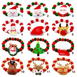 Accessories 12pcs Dog Collar Christmas Dog Necklace Bowties For Smalllarge Dogs Bowties Christmas Dog Grooming Pet Accessories S/M/L/XL