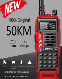 BaoFeng BF UVS9 PLUS 10W VHFUHF TRIBAND WALKIE TALKIE TWO WAY RADIO FM HAM LONG RANGE RADIO red7641218