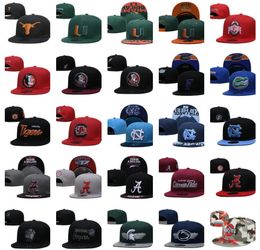 America College Buckeyes Crimson Gator Longhorns Clemson Badgers snapback hats sport 32 teams football baseball basketball Snapbacks Hip Hop 10000 designs hats