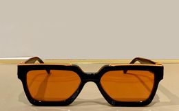 Black Orange Millionaire Sunglasses for Men 96006 Hip Hop Glasses Fashion Sun glasses with Box3228646